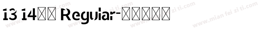 13 14皇马 Regular字体转换